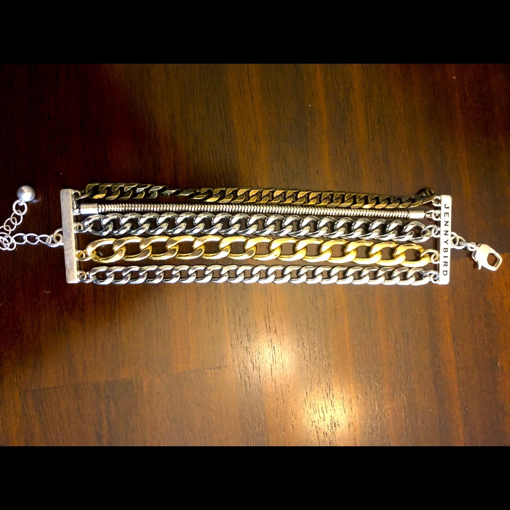 Jenny Bird Mixed Metal Austin Cuff wrap bracelet